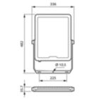 Dimension Drawing (without table) - BVP165 LED240/865 PSU 200W SWB CE
