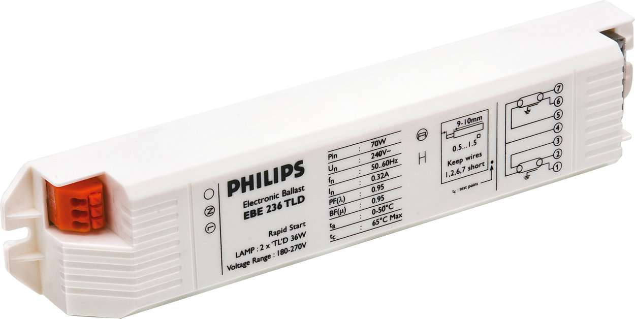 EB-E electronic ballasts for TL-D lamps