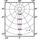 Light Distribution Diagram - MAS LEDspot VLE D 13-100W 927 PAR38 25D