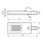 Dimension Drawing (without table) - BRP730 LED100-4S/727 II PSD D9 DS51 FG S