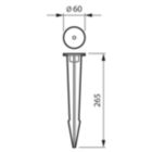 Dimension Drawing (without table) - ZVP165 SPK 265mm M8