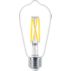 LED Filament pære, klar 60 W ST64 E27