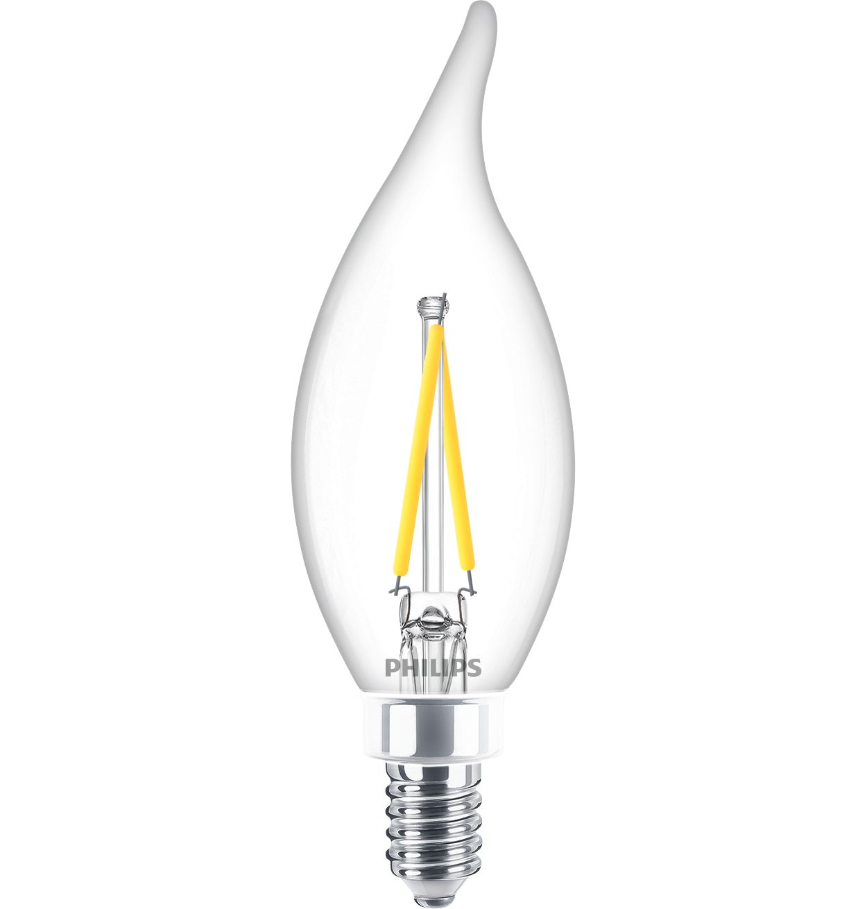 Clear LED candle bulbs add a sparkle to your home