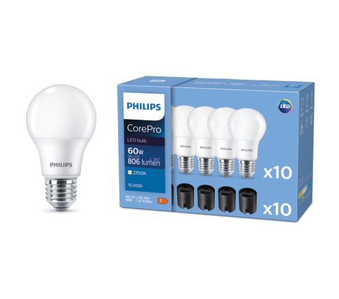 LEDbulb ND 8-60W A60 E27 827 2CT
