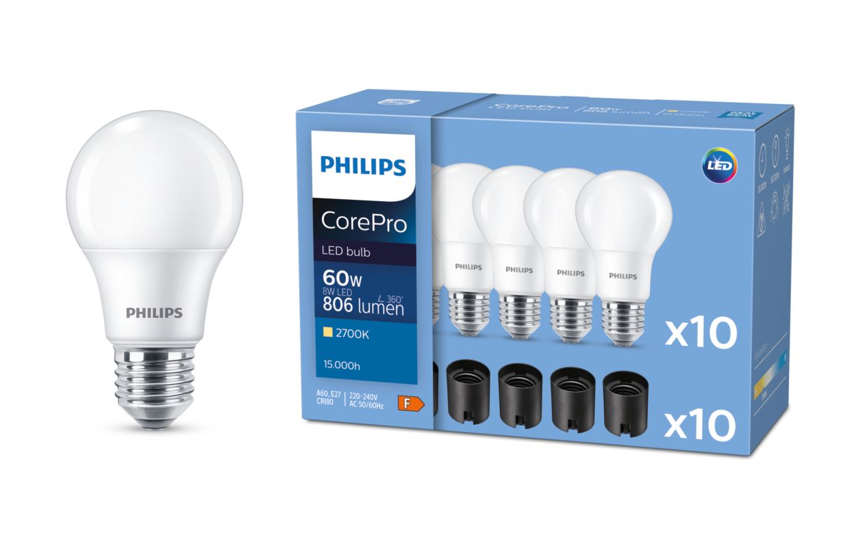 Overgave In de meeste gevallen Dubbelzinnig ESS LEDBulb 8-60W E27 2700K 1CT/12 TR | 929002306268 | Philips lighting