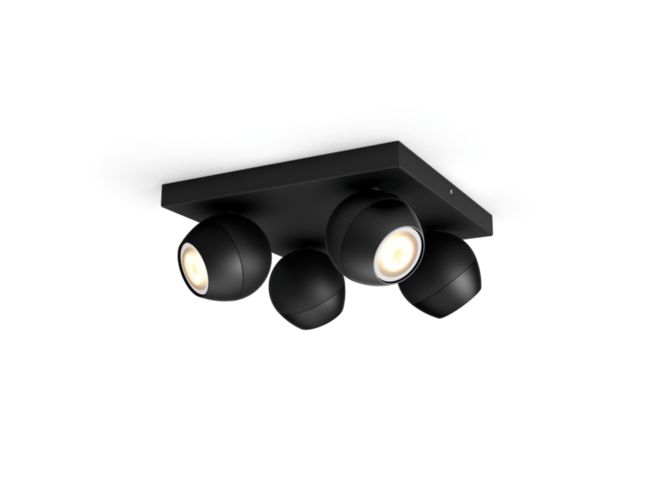 An image of product of the Hue White ambiance Buckram 4-lichts spotbalk
