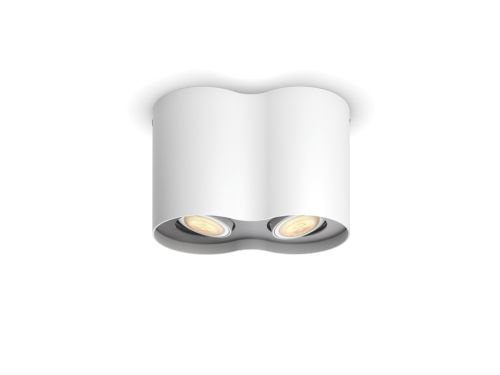 Hue White Ambiance Pillar double spotlight
