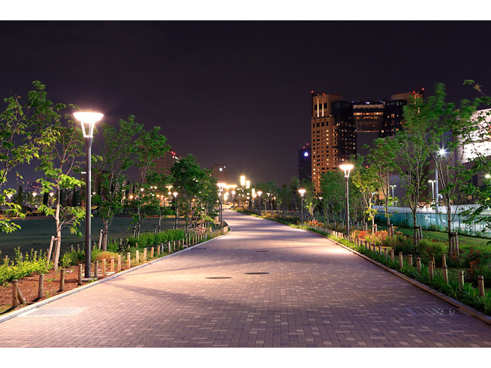 City park application with TrueForce LED Public (road – SON)