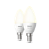 Hue White Умная лампа в виде свечи E14 (набор из 2 шт.)