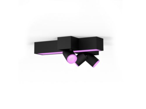Hue White and Colour Ambiance Centris 3-spot cross ceiling light