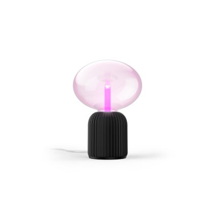 Nahaufnahme der Vorderseite von Set: Lightguide Ellipse + 3D gedruckte Tischleuchte schwarz