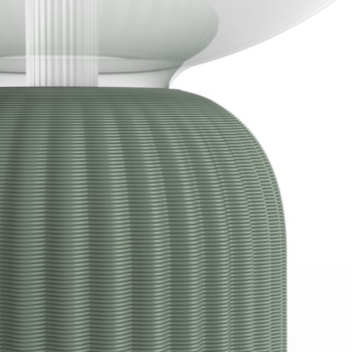 Lightguide ellipse + dome bordslampa (salviagrön)