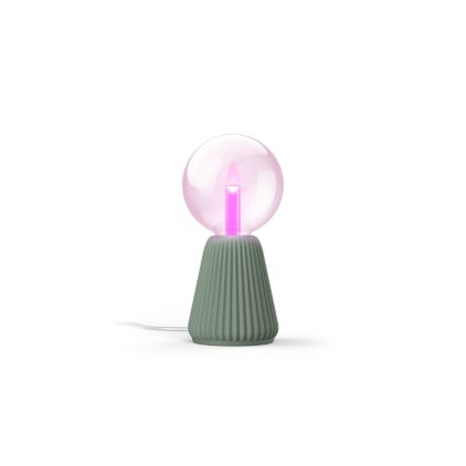 German:An image of product of the Set: Lightguide Giant Globe E27 + 3D gedruckte Tischleuchte salbei