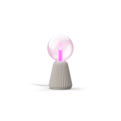 German:An image of product of the Set: Lightguide Giant Globe E27 + 3D gedruckte Tischleuchte beige