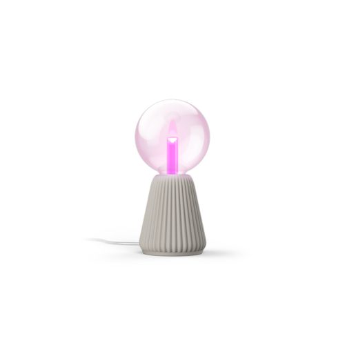 LED Bulb - Large Globe + Cone table lamp base - Sand | Philips Hue
