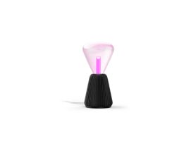 Lightguide triangulaire + lampe à poser cônique (noir)