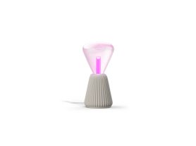 Lightguide triangulaire + lampe à poser cônique (sable)
