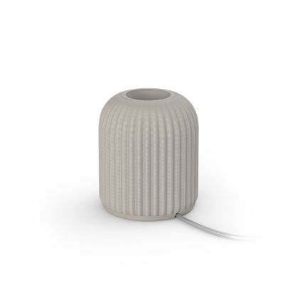 Close up of front of Dome table lamp for Lightguide bulbs (Sand)