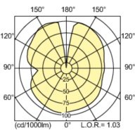 Light Distribution Diagram - MASTER CityWh CDO-TT Plus 250W/830 E40
