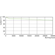 Lumen Maintenance Diagram - MST CosmoWhite CPO-TT Xtra 45W/628 E27