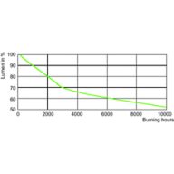 Lumen Maintenance Diagram - MH 100W/640 E27 CL 1SL/24