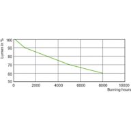 Lumen Maintenance Diagram - MASTER MHN-FC 1000W/740 230V XW