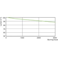 Lumen Maintenance Diagram - MASTER MHN-SE 2000W/956 GX22 400V HO UNP