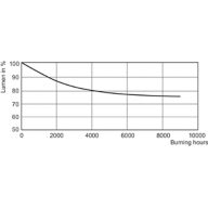 Lumen Maintenance Diagram - ML 160W E27 220-230V SG 1CT/24