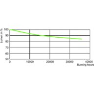 Lumen Maintenance Diagram - MASTER SON PIA Plus 400W/220 E40 1SL/12
