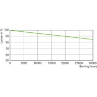 Lumen Maintenance Diagram - SON-T 400W E E40  SL/12
