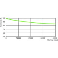 Lumen Maintenance Diagram - MST SON-T APIA Plus Xtra 100W E40 1SL/12