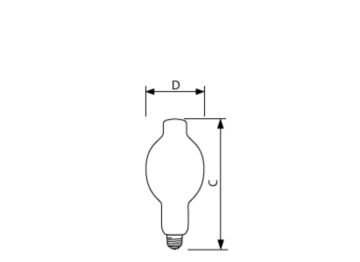  Single Contact Mogul Screw BT37 Clear CCT of 4000K