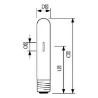 Dimension Drawing (with table) - HPI-T 1000W/543 E40 1SL/4