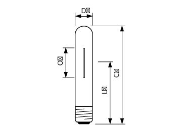 Dimension Drawing (with table) - MST SON-T PIA Plus 150W/220 E40 - 1SL/12