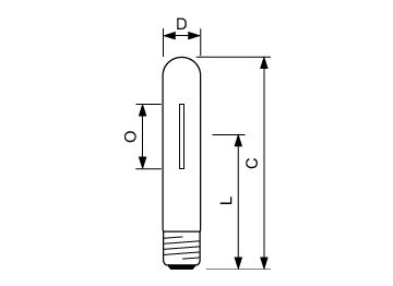 Dimension Drawing (with table) - MST SON-T APIA Plus Xtra 250W E40 1SL/12